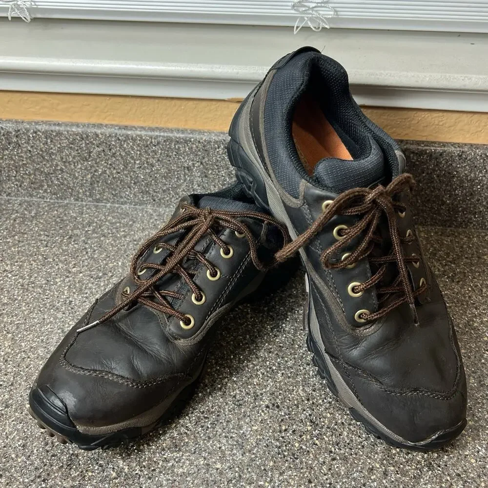 Merrell Select Dry Men's Size 12 Comfort Casual Lace Up Work Shoes Brown Leather